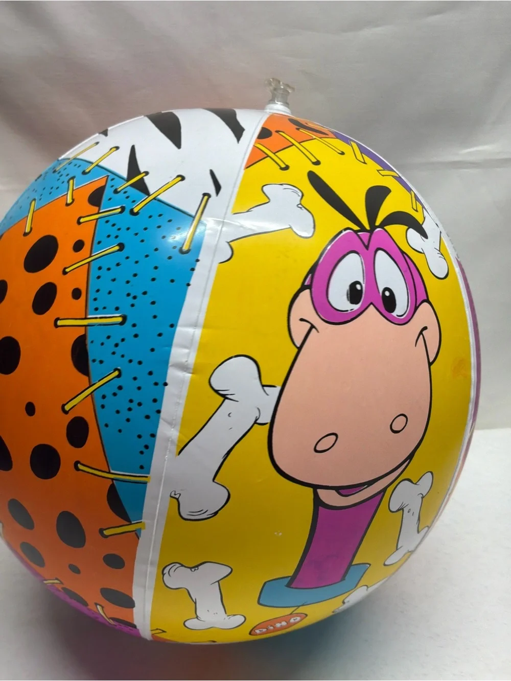 The Flintstones Beach Ball 1986 Vintage Hanna-Barbera The Wet Set By Intex Used